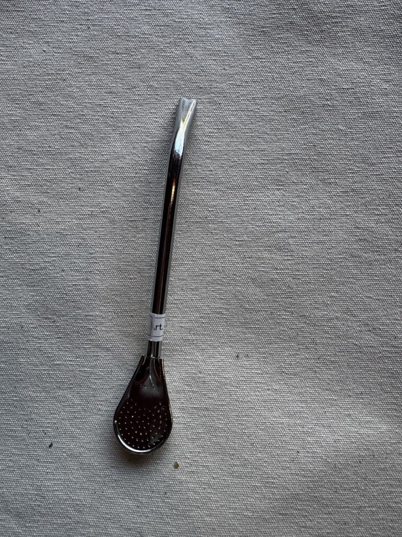 Bombilla acero pico loro